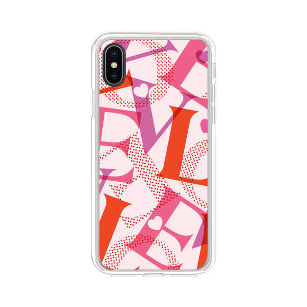 Love Colorful Letters Pattern iPhone XS Max Case