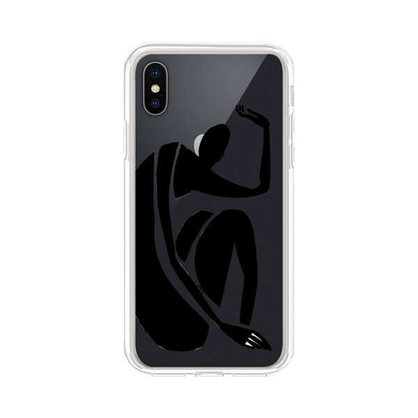 Minimalist Abstract Human Figure iPhone XS Max Case