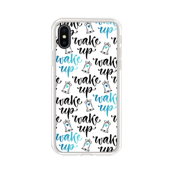 Motivational wake up call lettering pattern iPhone XS Max Case