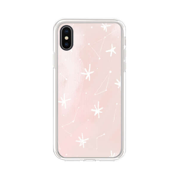 Pink Stars and Constellation Pattern iPhone XS Max Case