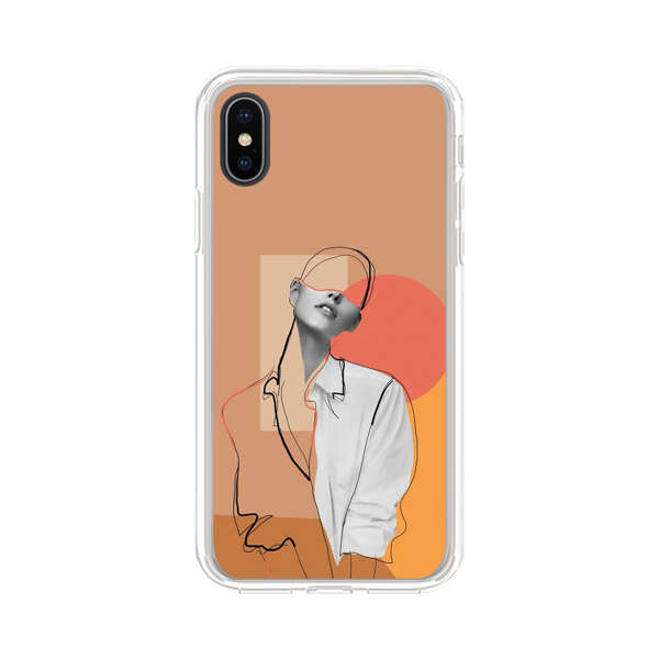 Stylish Abstract Portrait Art iPhone XS Max Case