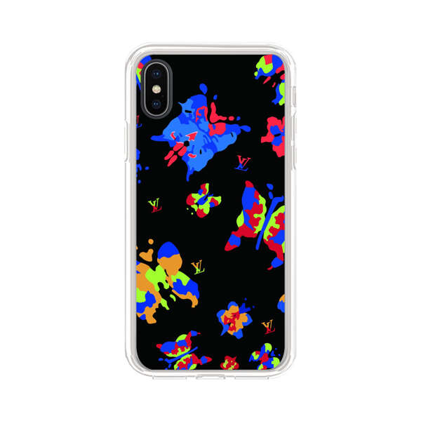 Vibrant Abstract Butterflies and Floral Splashes iPhone XS Max Case