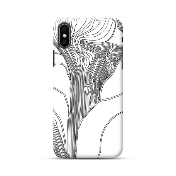 Abstract Line Art Design iPhone XS Max Hard Case