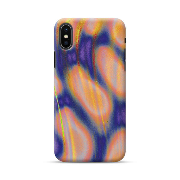 Abstract Vibrant Swirl Art iPhone XS Max Hard Case