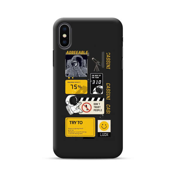 Astronaut Space Exploration Motivation Design iPhone XS Max Hard Case