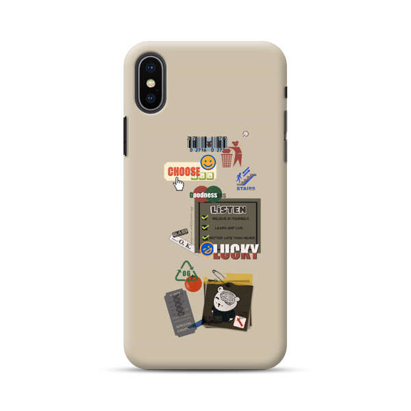 Creative Collage of Motivational Elements iPhone XS Max Hard Case