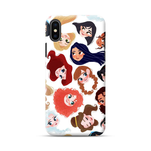 Diverse Animated Girl Faces iPhone XS Max Hard Case