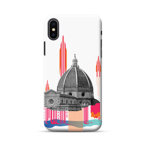Florence Cathedral Dome Artistic Illustration iPhone XS Max Hard Case