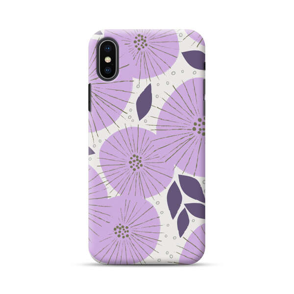 Lavender Flower Pattern iPhone XS Max Hard Case