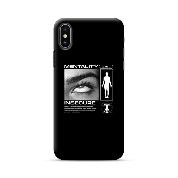 Mentality Insecure Eye Art iPhone XS Max Hard Case