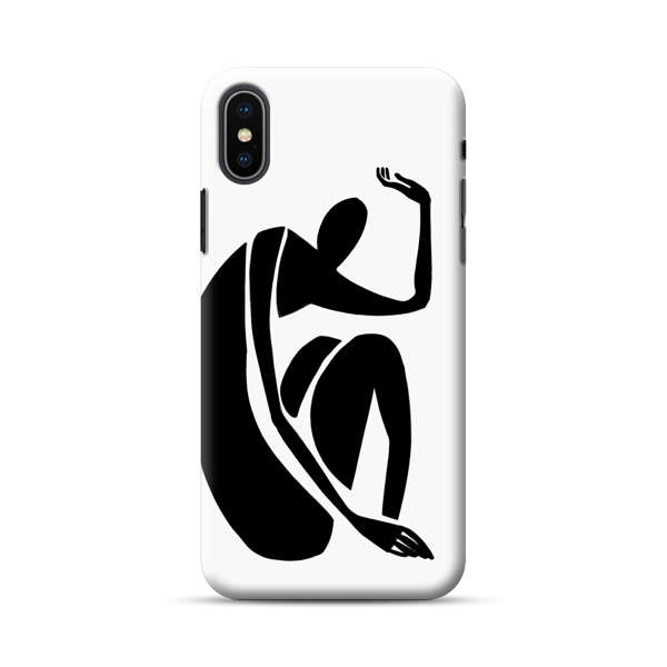 Minimalist Abstract Human Figure iPhone XS Max Hard Case