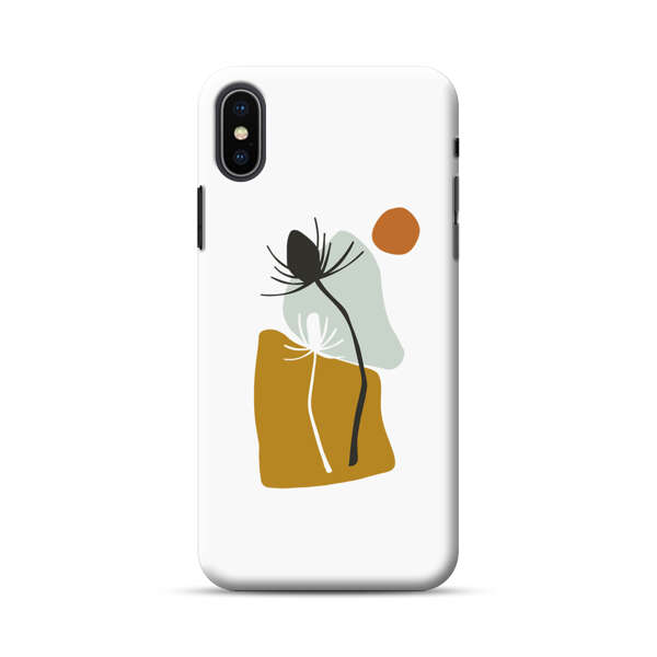 Minimalist Abstract Nature Design iPhone XS Max Hard Case