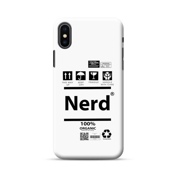 Minimalist Nerd Shipping Icons Design iPhone XS Max Hard Case