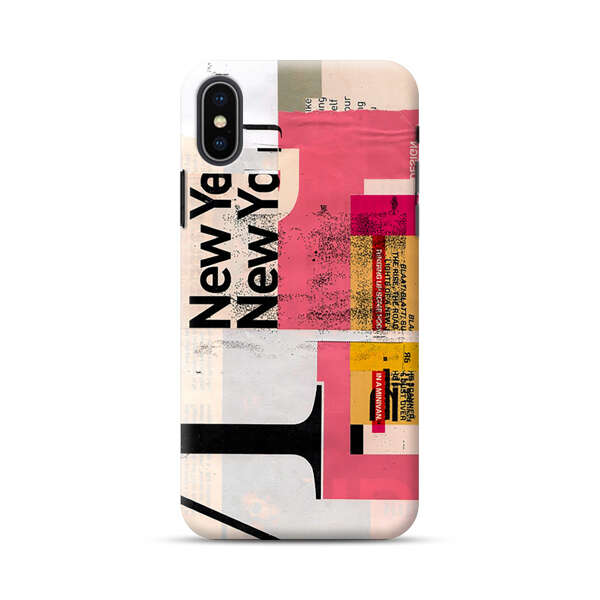 Modern Abstract Collage Artwork iPhone XS Max Hard Case