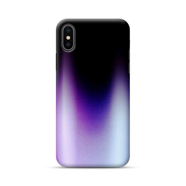 Purple Blue Gradient Flame iPhone XS Max Hard Case
