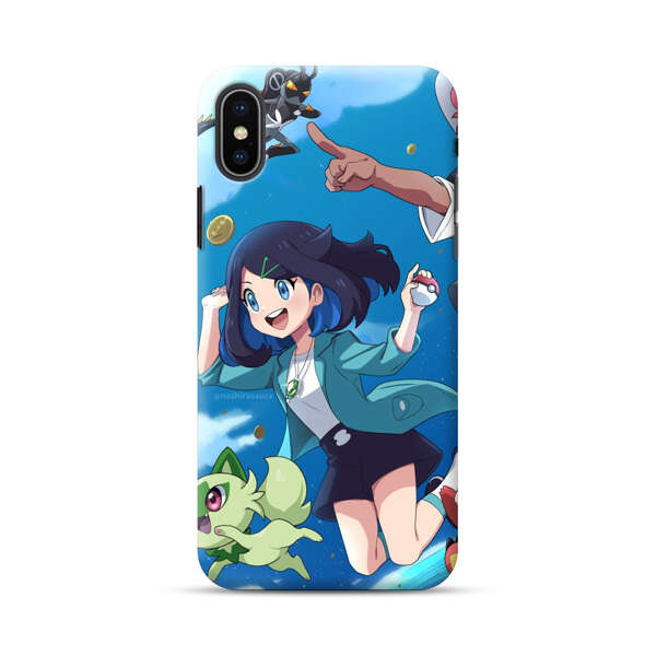 Vibrant Cartoon Characters Adventure iPhone XS Max Hard Case