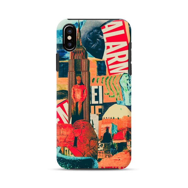 Artistic Urban Collage iPhone XS Max Impact Case