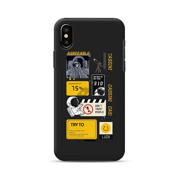 Astronaut Space Exploration Motivation Design iPhone XS Max Impact Case