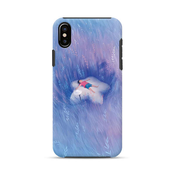 Child Relaxing in Dreamy Field iPhone XS Max Impact Case