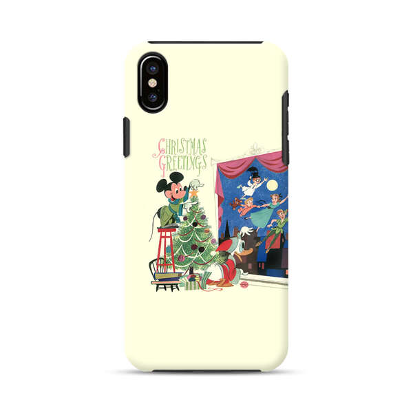 Christmas Disney Mickey Mouse and Peter Pan iPhone XS Max Impact Case