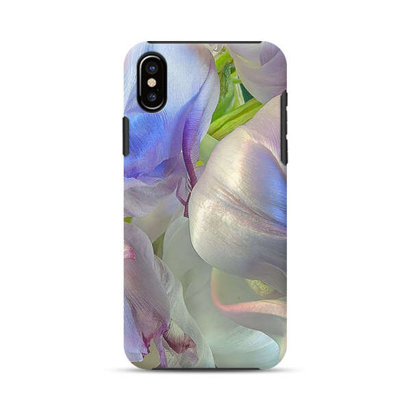 Delicate Pastel Flower Petals Close Up iPhone XS Max Impact Case