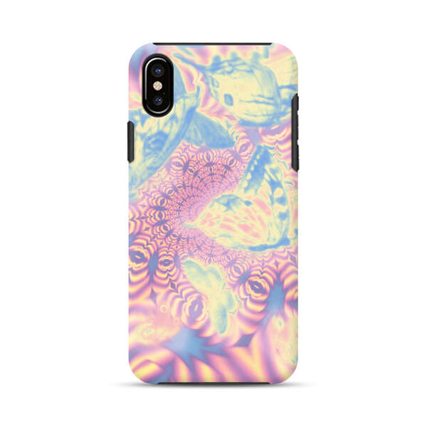 Ethereal Butterflies Psychedelic Swirl iPhone XS Max Impact Case