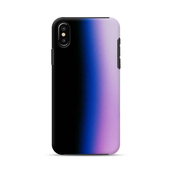 Gradient Black Blue Pink Purple iPhone XS Max Impact Case