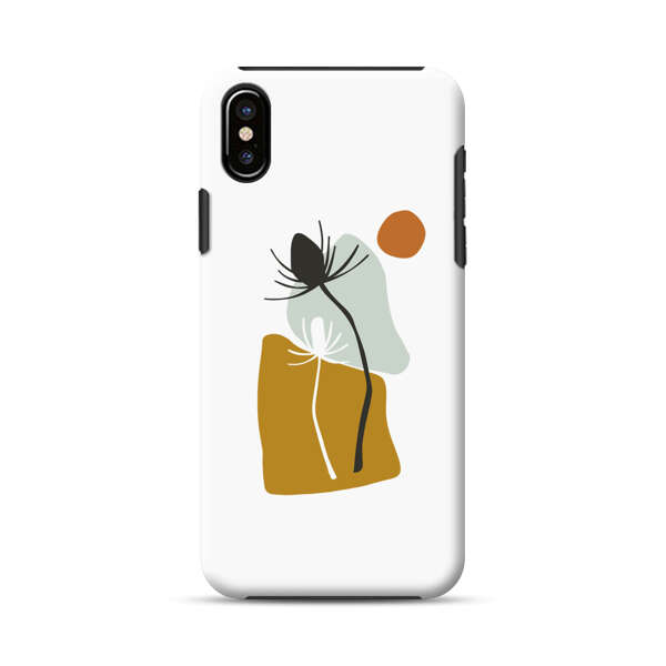 Minimalist Abstract Nature Design iPhone XS Max Impact Case