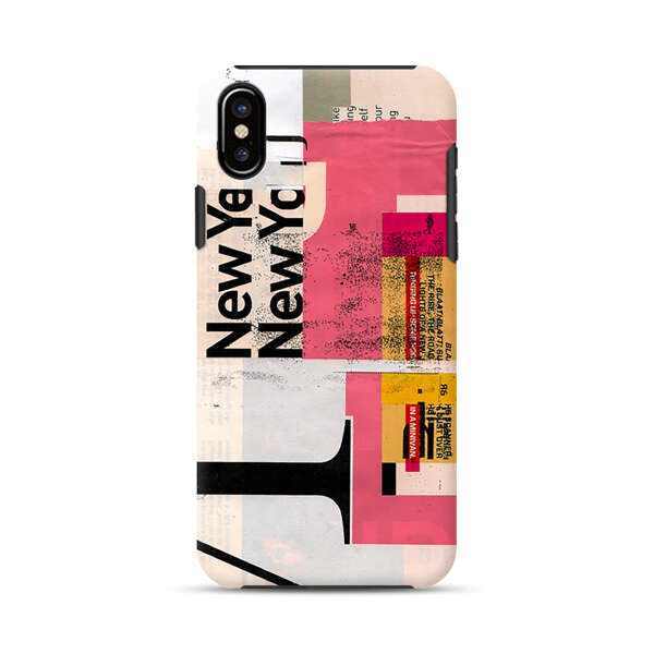 Modern Abstract Collage Artwork iPhone XS Max Impact Case