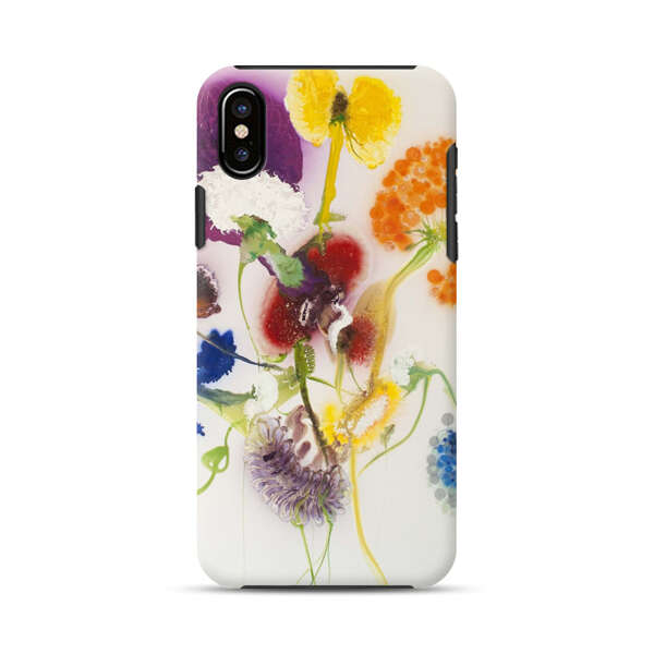 Vibrant Abstract Floral Artwork iPhone XS Max Impact Case