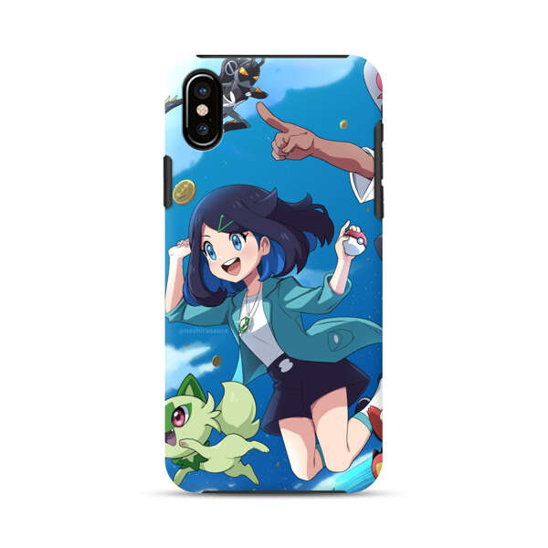 Vibrant Cartoon Characters Adventure iPhone XS Max Impact Case
