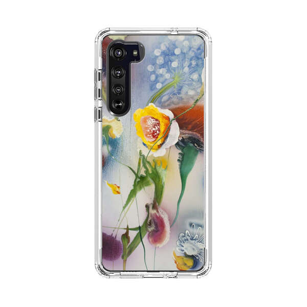 Abstract Colorful Flowers Motorola Edge (2020) Case