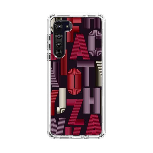 Abstract Letters Pattern Motorola Edge (2020) Case