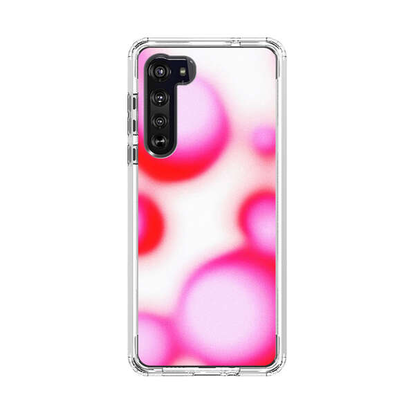 Abstract Pink and Red Blurry Circles Motorola Edge (2020) Case