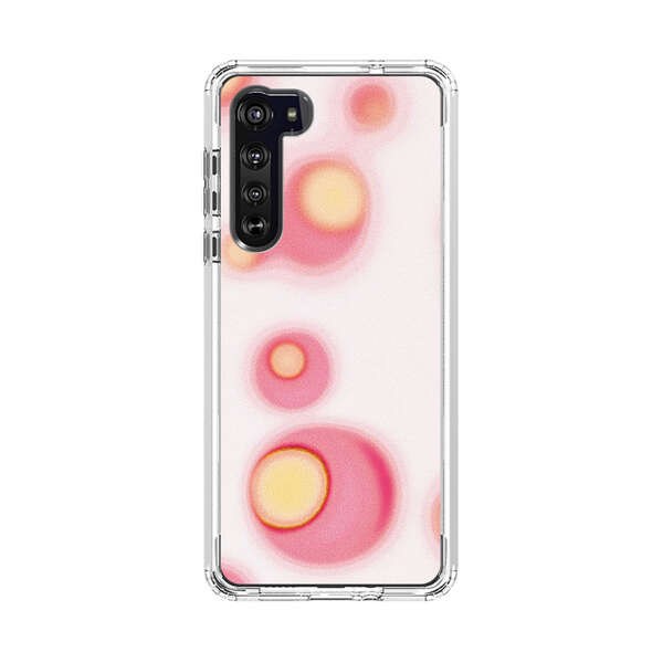 Abstract Pink and Yellow Blobs Motorola Edge (2020) Case