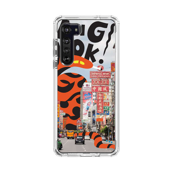 Bangkok Chinatown Snake Street Scene Motorola Edge (2020) Case