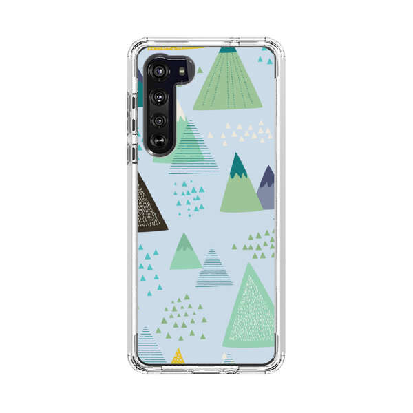 Colorful Abstract Mountain Pattern Motorola Edge (2020) Case