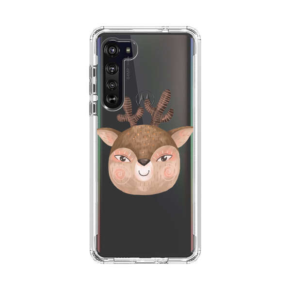Cute Cartoon Deer Face Motorola Edge (2020) Case