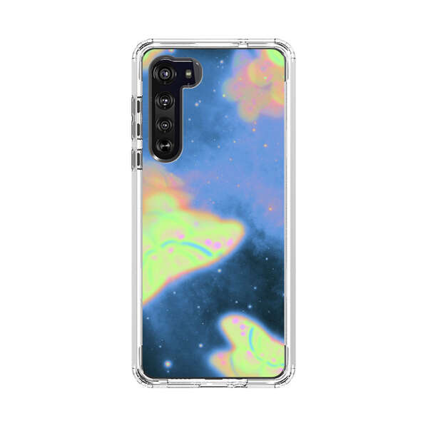 Dreamy Glowing Cosmic Butterflies Motorola Edge (2020) Case
