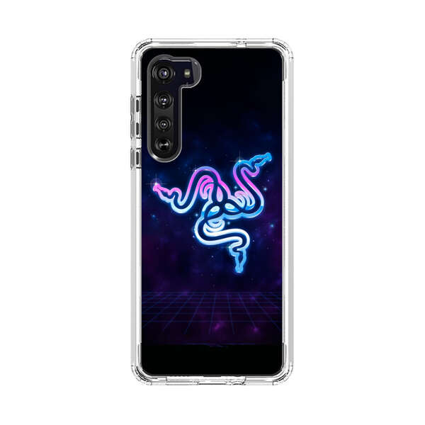 Glowing Neon Triple Snake Motorola Edge (2020) Case