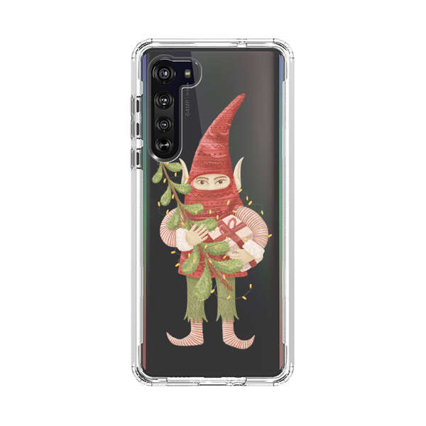Holiday Gnome with Mistletoe and Gift Motorola Edge (2020) Case