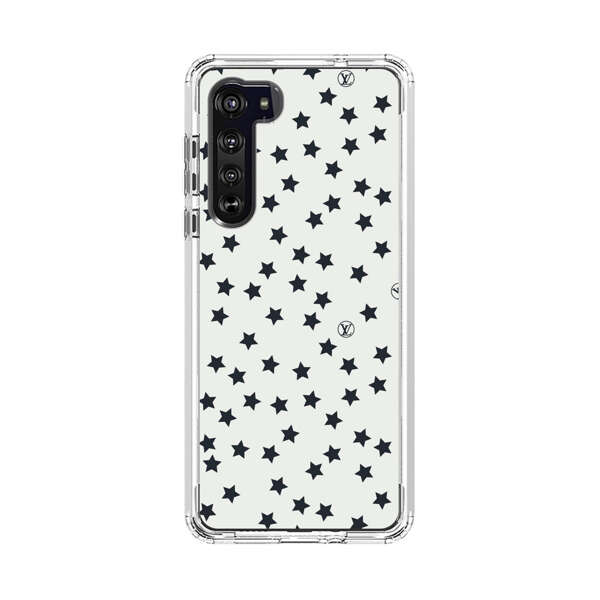 Minimalist Black Stars Pattern Motorola Edge (2020) Case