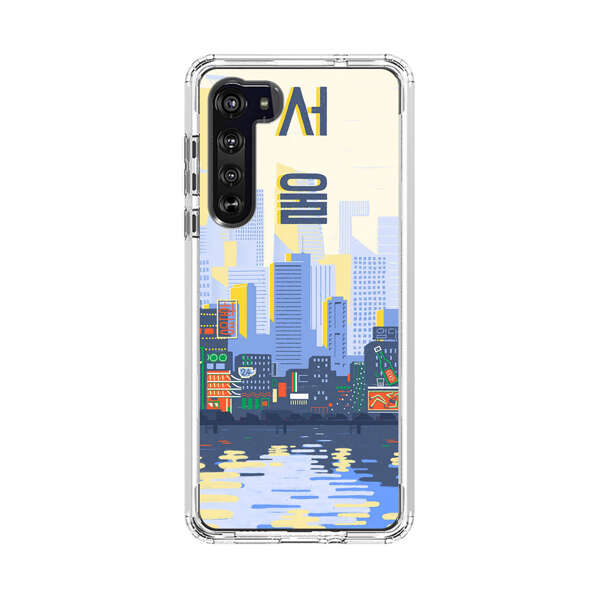 Modern City Skyline Reflection Motorola Edge (2020) Case
