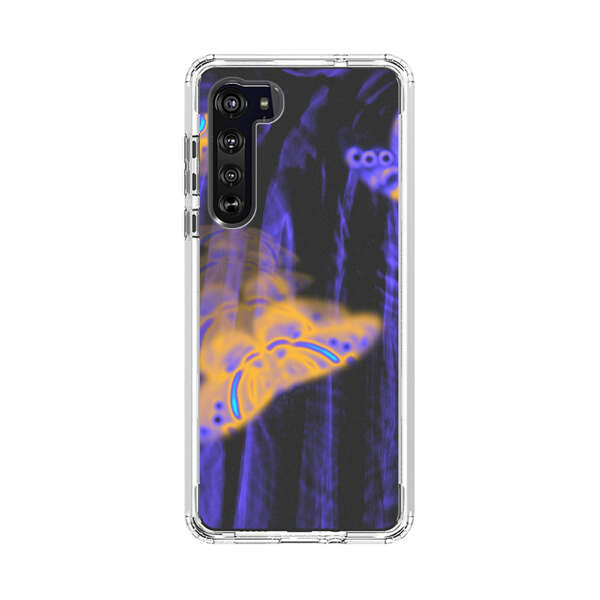 Neon Glowing Butterflies Motorola Edge (2020) Case