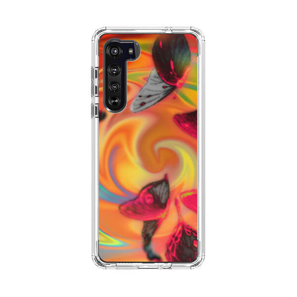 Psychedelic Butterflies Swirl Motorola Edge (2020) Case