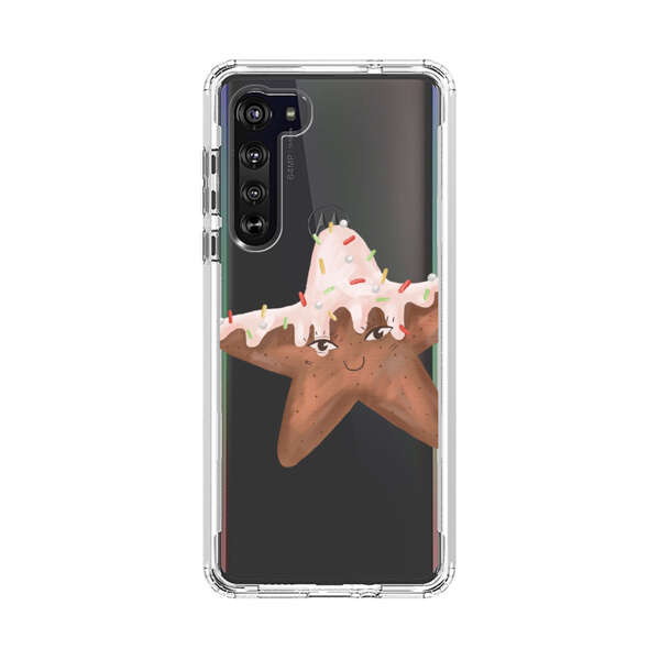 Smiling Gingerbread Star Cookie Motorola Edge (2020) Case