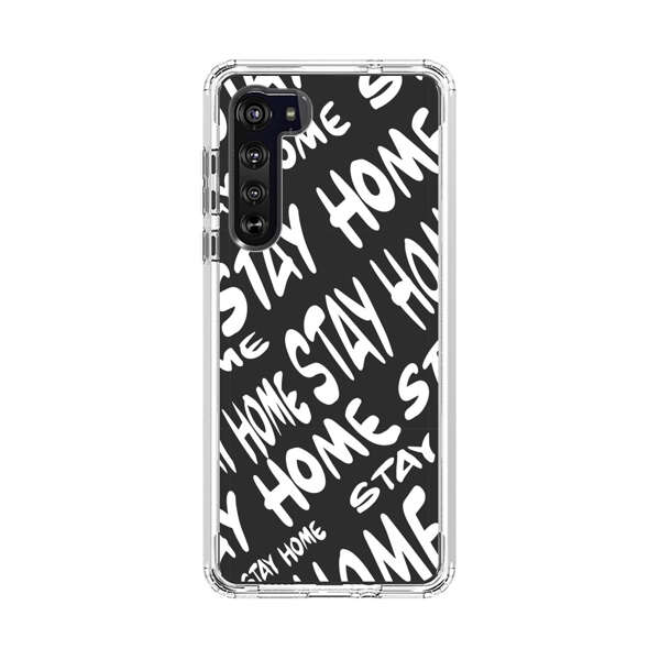 Stay Home Pattern Motorola Edge (2020) Case