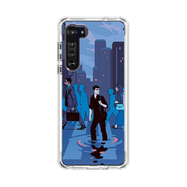 Urban Lonely Person Crosswalk Motorola Edge (2020) Case
