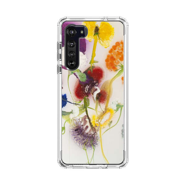Vibrant Abstract Floral Artwork Motorola Edge (2020) Case