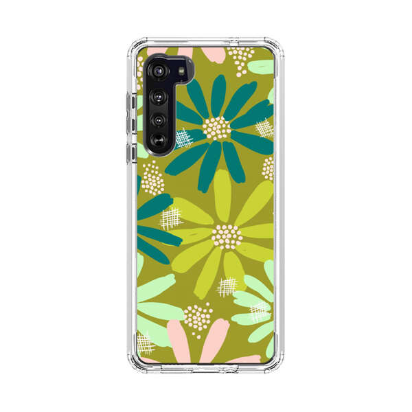 Vibrant Floral Daisy Pattern Motorola Edge (2020) Case